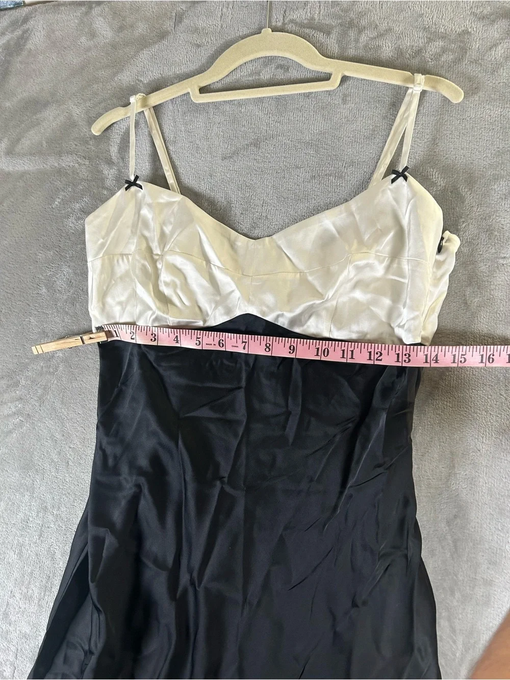 Abercrombie & Fitch NWT Julia Slip Bodice Black and White Maxi Slip Dress